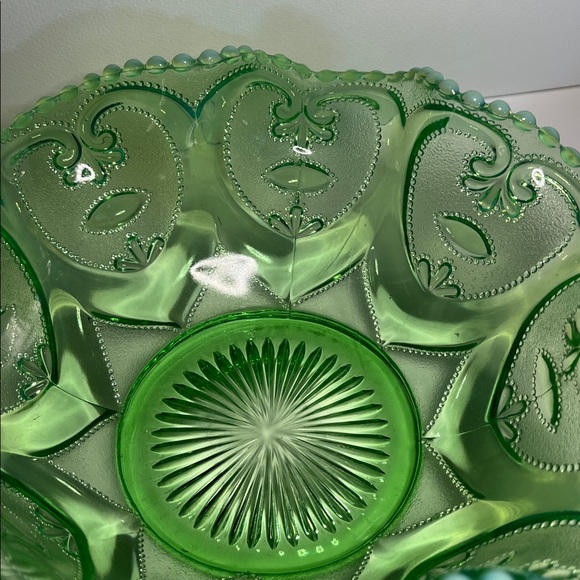 💚 Northwood Glass Co. early 1900s, in their “Scroll with Beads” pattern - Picture 9 of 17